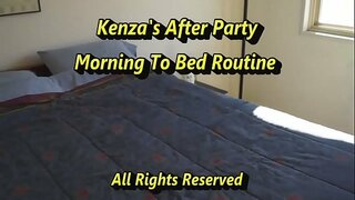 Кенза Купер натирает өзіне лосьоном